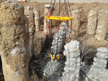 Ezilme Yuvarlak Beton Kazık Kafa Hidrolik Kazıyıcı Kesici, Kazık Çapı 300 ~ 1050mm TYSIM KP315A