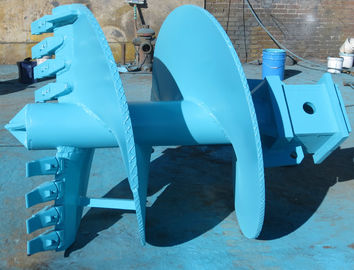 Toprak Sondaj Makinası CE için çift kesme Daire Auger Dünya Auger Matkap Ucu / ISO9001