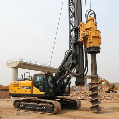 KR300C Hydraulic Rotary Drilling Rig with 54m Drilling Depth 2500mm Diameter and 320kN.m Torque for Large Scale Projects