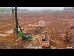TYSIM KR220C Drilling machine rotary drilling rig with CAT chassis