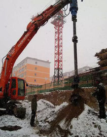 500 mm Maksimum Auger Çapı Kil / Şeyl Drilling İçin Güç Hidrolik Toprak Auger