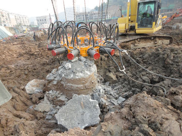 600kN Maksimum çubuk basıncı Yuvarlak Beton Kazık Kesme Makinesi için Hidrolik Kazık Kırıcı