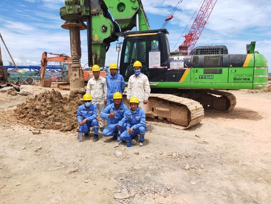 KR220C 64/51m Hidrolik Piling Rig Genereasyon Elektronik Kontrol Platformu Hidrolik Piling Rig