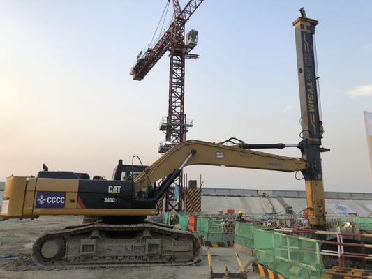 KM260 Hidrolik Kazık Rig Silindir Halat Dikey Kazma 27180mm
