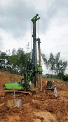 40T Hidrolik Sondaj Kazık Makinası Tysim KR150A 52 / 42m Çap 1300 / 1500mm