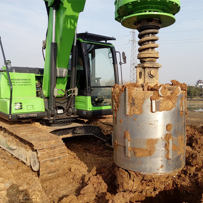 KR50A Döner Kazık Rig 24m Küçük Makine 12 / 25t 15mins Bitmiş Delik