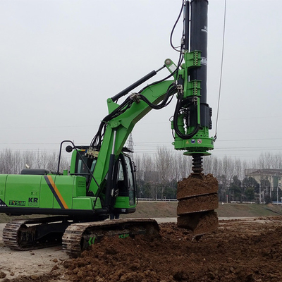 KR50A Döner Kazık Rig 24m Küçük Makine 12 / 25t 15mins Bitmiş Delik