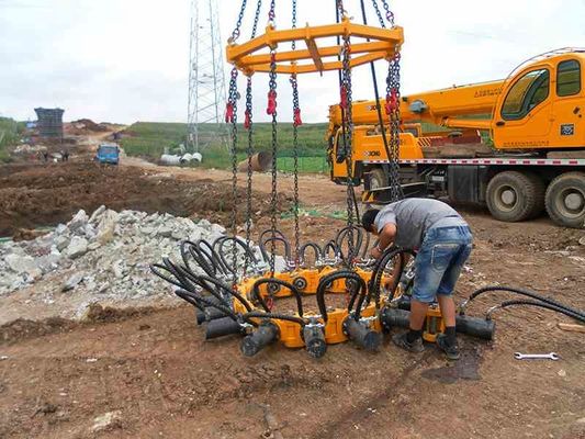 Profesyonel Kazık Kesme Ekipmanları İnşaat Beton Kazıkları İçin Hidrolik Kazık Sürücüsü