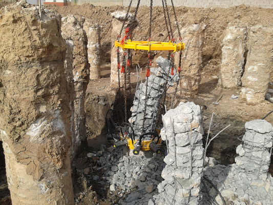 Profesyonel Kazık Kesme Ekipmanları İnşaat Beton Kazıkları İçin Hidrolik Kazık Sürücüsü