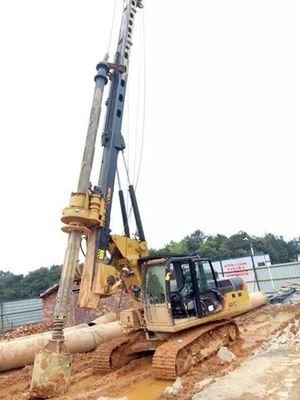 Demiryolu İnşaatı için 318D Ekskavatör Sondaj Ataşmanlı Borewell Sondaj Makinesi Maks.