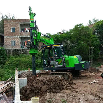 Yüksek Güvenlikli Yeşil Hidrolik Kazık Rig 10m Maks. Delme Derinliği 1200mm Maks.