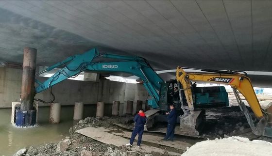 630mm Dia Yan Kelepçe Hidrolik Ekskavatör Vibro Çekiç