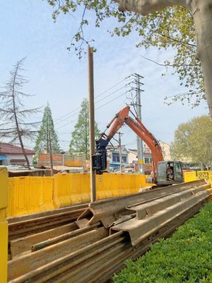 5.5kgm Yan Tutuşlu Ekskavatör Üstü Titreşimli Kazık Çekiç