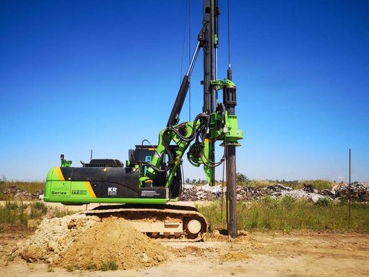12m Derinlik Max için Uzun Spiral CFA Döner Kazık Rig.