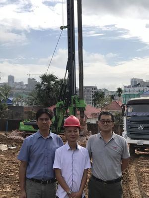 Temel Hidrolik Kazık Makinası Çapı 2500mm Derinlik 54m