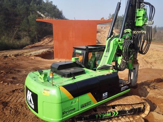 KR90C 90kN 12705mm Yükseklik Hidrolik Kazık Sondaj Makinası Maks.