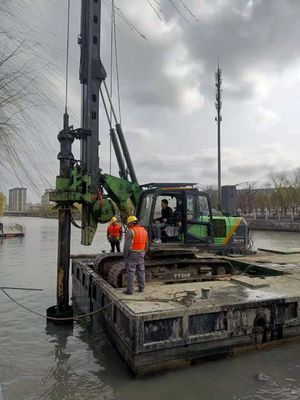 30 ton Makine Ağırlığı İkinci El Kazık Makinesi Kapalı Devre Hidrolik Sistemli 30 Metreye Kadar Maksimum Kazık Uzunluğu