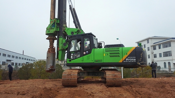CFA Motor Hız Gücü 1500 Kw / Rpm için Hidrolik Çekiç Döner Kazık Rig Sondaj