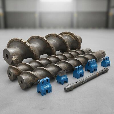 İnşaat projeleri için 600-3000 mm çap aralığındaki temel sondaj aletleri ve Betek alet tutucular BHR03, BHR47