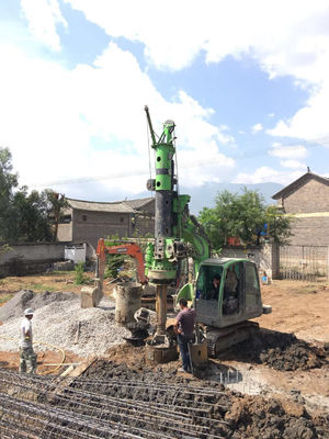 90 kN.m Torke, 40 km/h Transport Hızı ve 24 m Drilling Depth'li Tekerlekli Mobil Piling Rig